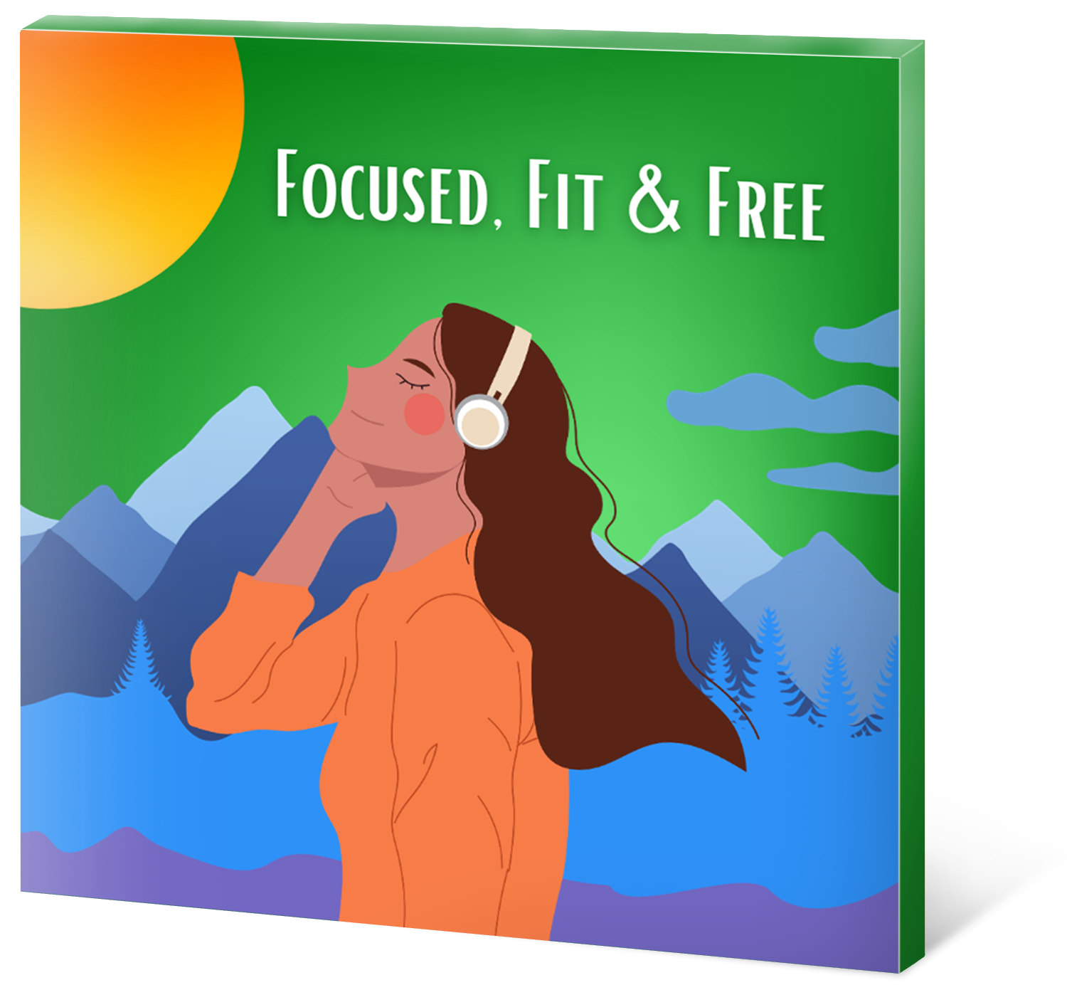 WLS Focused Fit Free cover-mockup-right focused fit and free product image on a cd cover